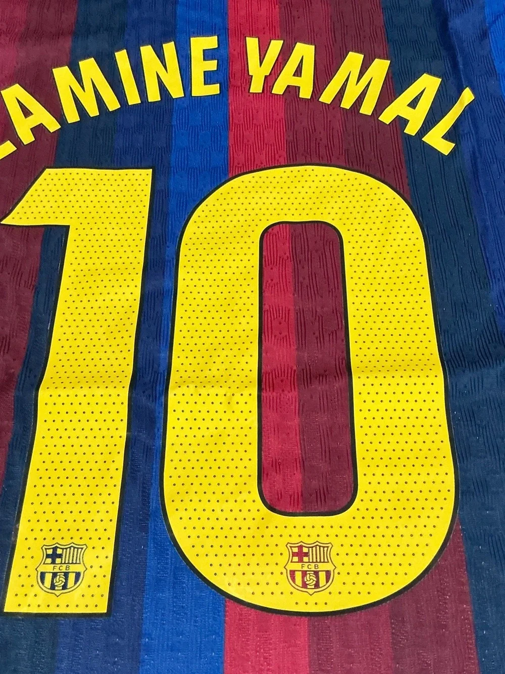 NWT FC BARCELONA 2026/27 Home Jersey Lamine Yamal #10 Player Version  Size XL - Picture 13 of 16